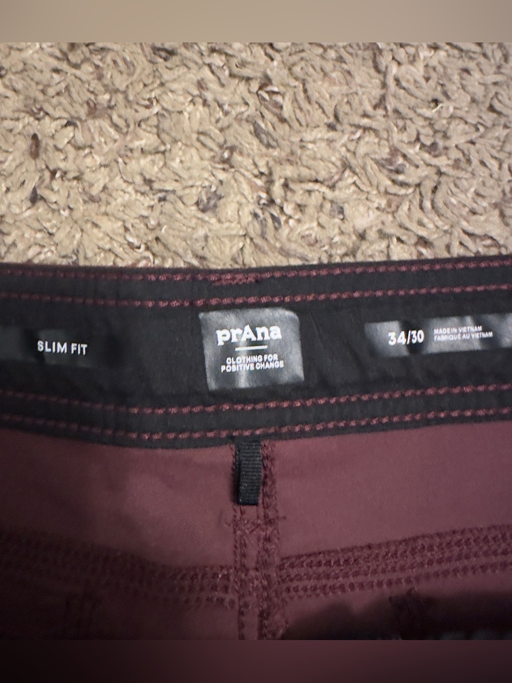 Prana Stretch Zion Pant Slim Fit 34x30 - Picture 5 of 9
